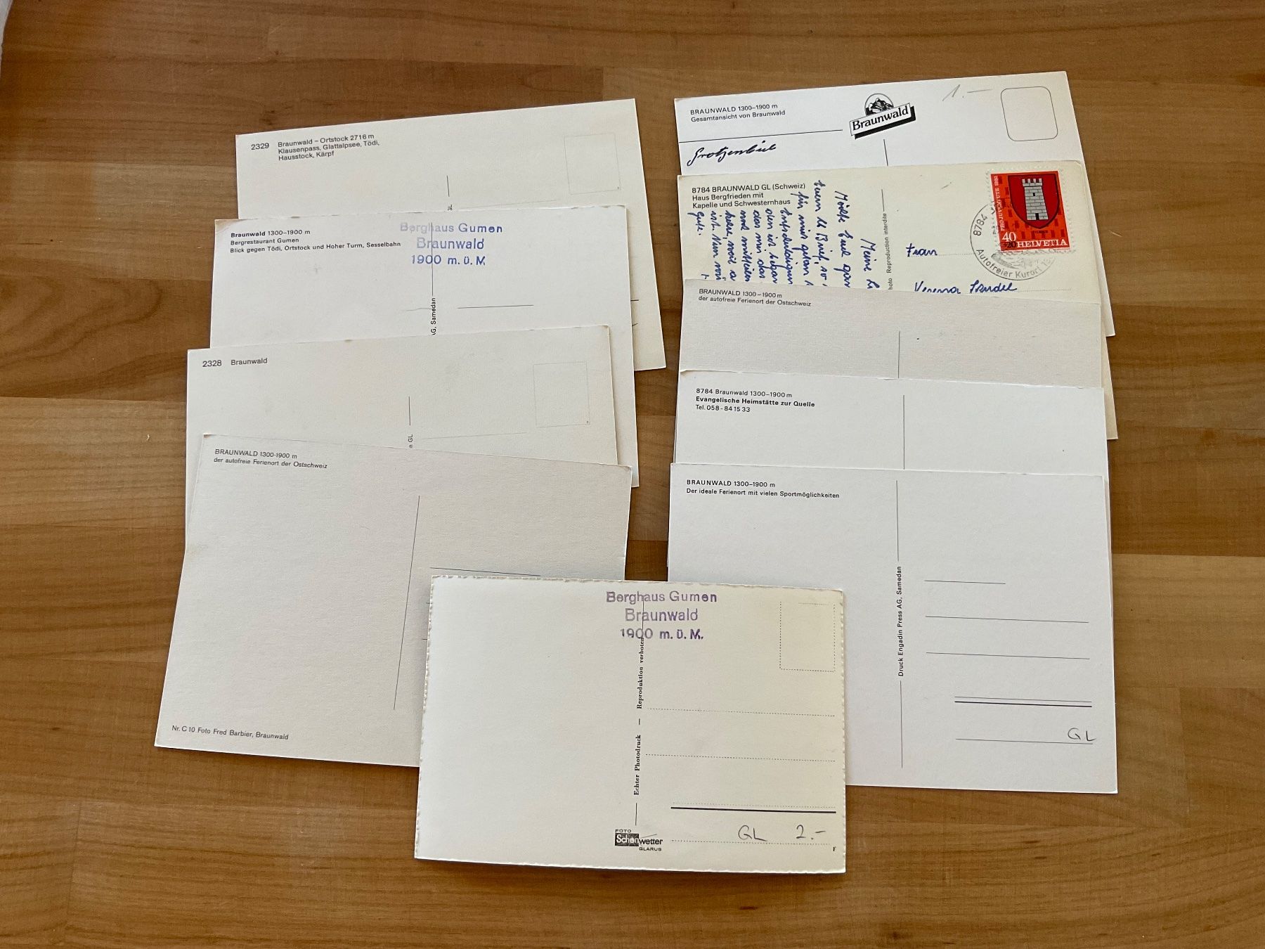 Cartoline postali: AK Sammlung von Braunwald – Usato da Rümlang venduto da Kartenpost1 1