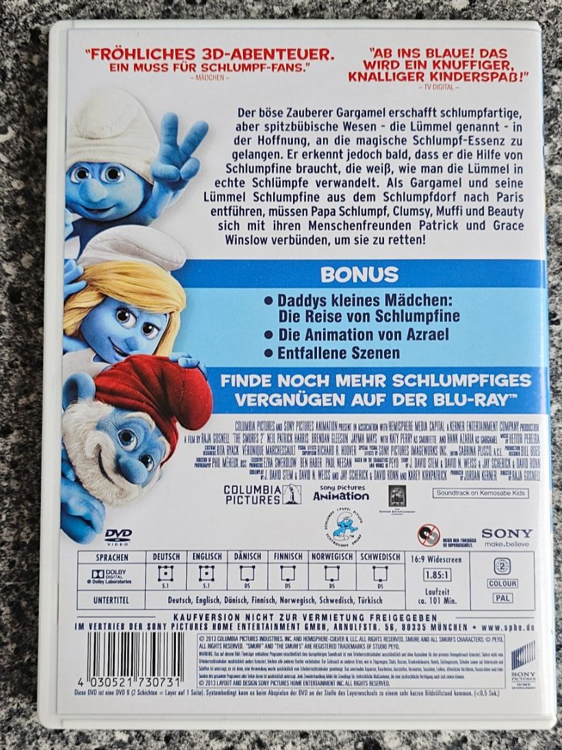 Tutti i DVDs: DIE SCHLÜMPFE 2 / DVD – Usato da Geuensee venduto da jes_9xyk 1