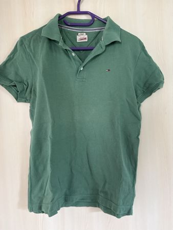 Hilfiger Denim Poloshirt grün Grösse S guter Zustand