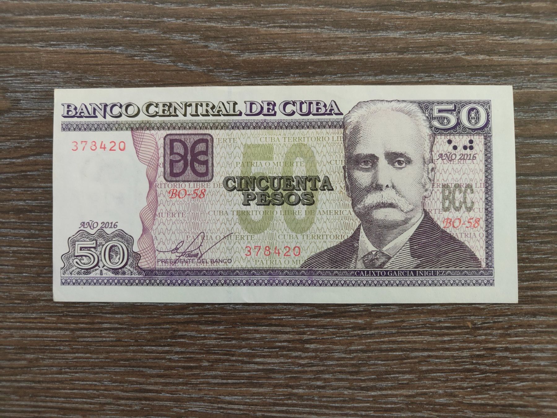 Billets de banque: Kuba 50 Pesos 2016 !!!!! – D'occasion à Flaach par Lonzo99