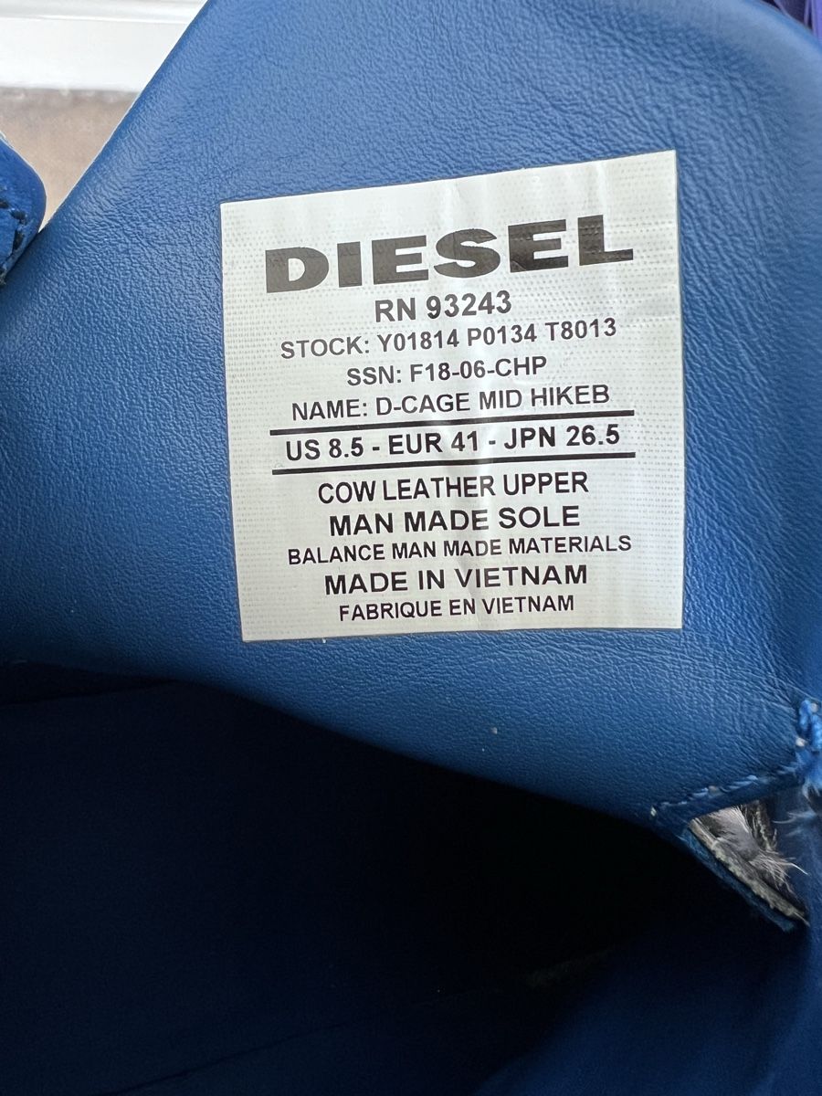 Diesel Scarpe da uomo: Diesel Herren Leder Schuhe Grösse 41 – Usato da Thun venduto da Xaman 1