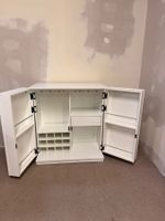 Barschrank Weinschrank Hausbar in weiss als Highboard
