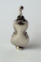 Altes Mini Geige Cello Parfumflacon Parfumflasche Silber 925