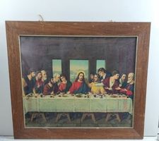 Leonardos Das Letzte Abendmahl Gerahmter Druck