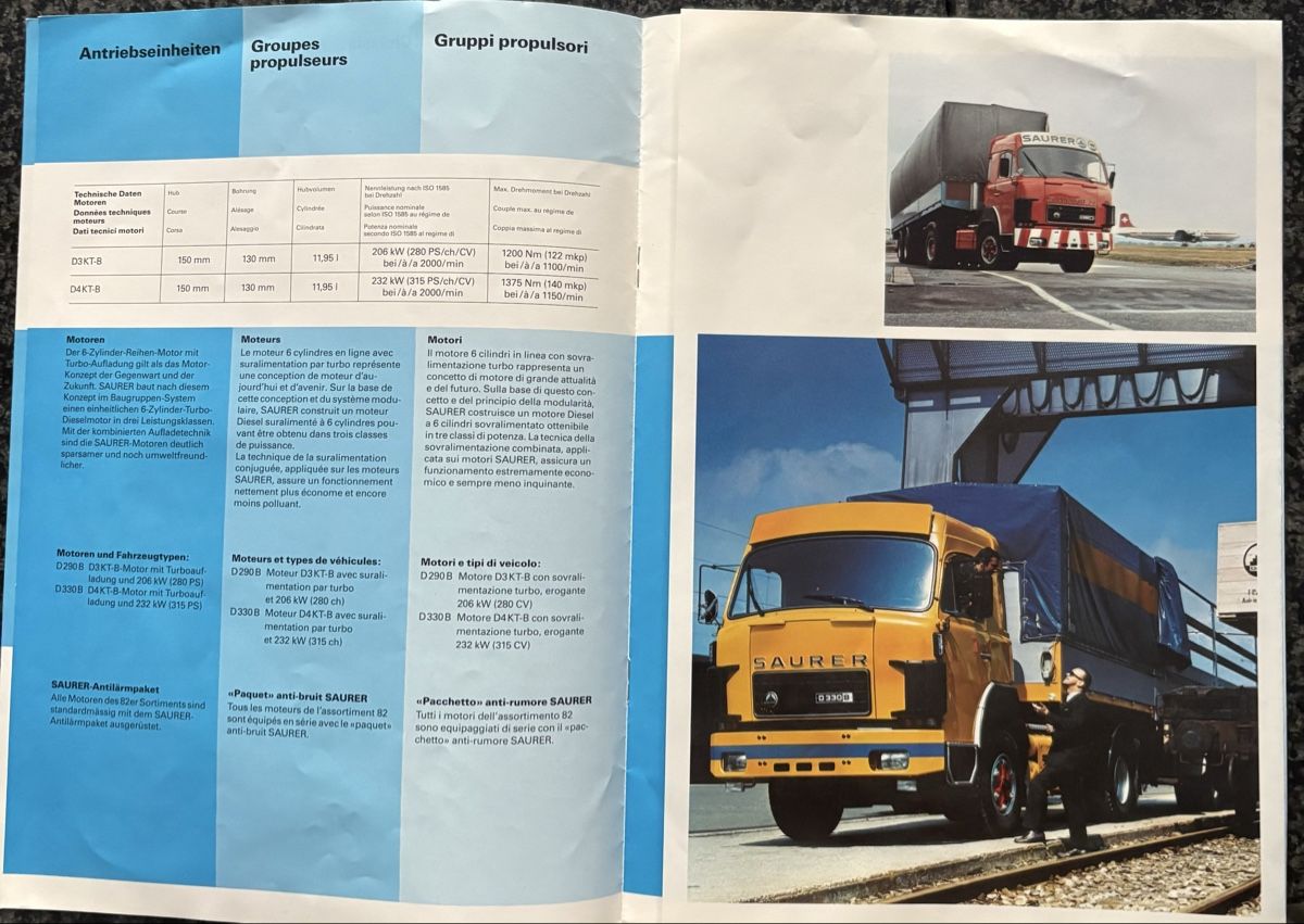 Saurer Documents: Saurer Prospekt Sattelschlepper – D'occasion à 3203 Mühleberg par bea_myw6 1