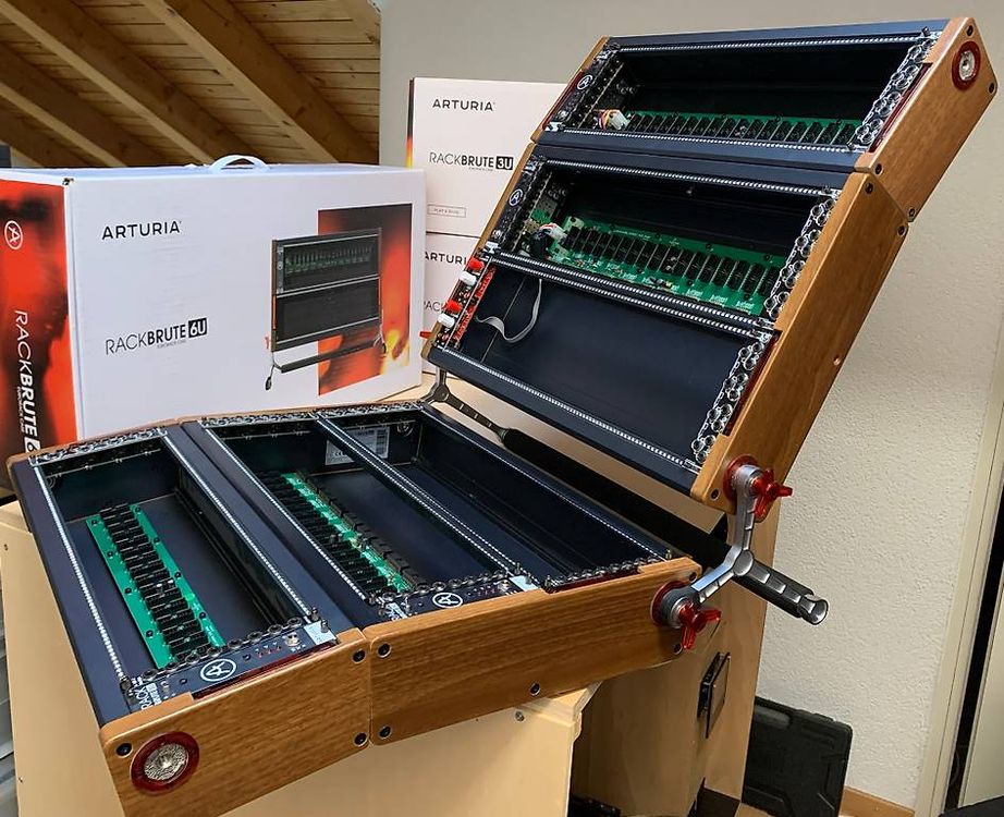 BruteRack Arturia RackBrute 6x89HP + Kabel + Module Eurorack (Gebraucht ...