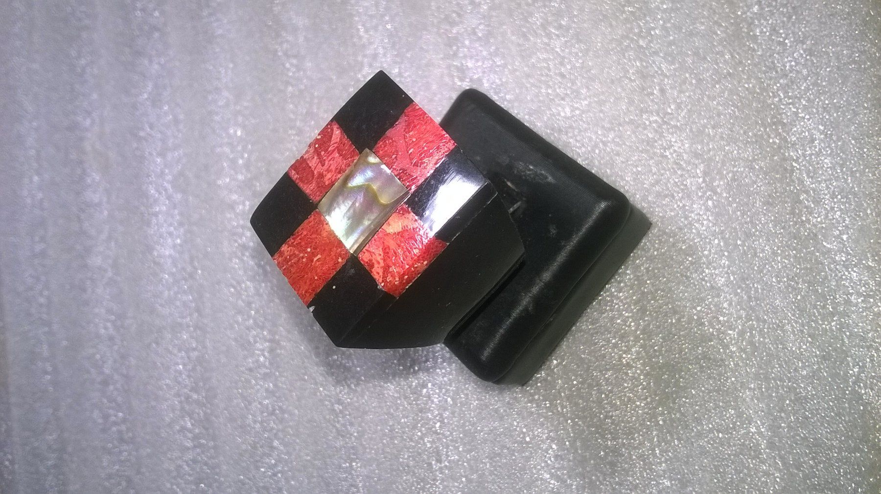 Anelli: ring modeschmuck mit echt moschelen,,,glanzig – Nuovo (secondo la descrizione) da Basel venduto da bijoutrie_4 1