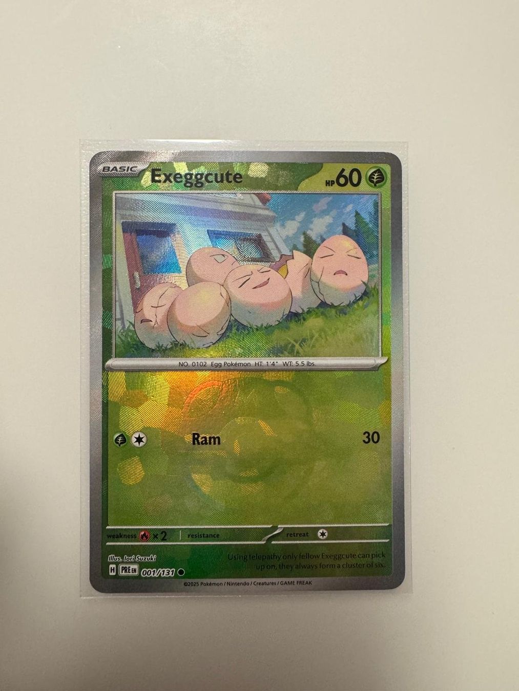 Pokémon Carte collezionabili: Exeggcute | Reverse Holo Masterball | PRE 001/131 | EN – Usato da Spreitenbach venduto da Snacky96 2