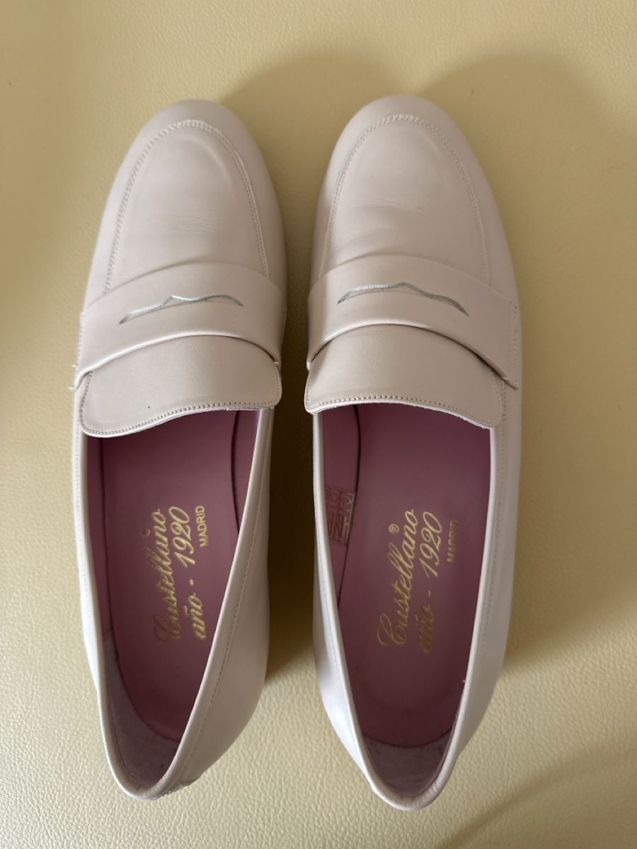 Damenschuhe: Loafer Castellano 1920 Leder hellbeige Grösse 41 – Gebraucht aus Herrliberg von Fips71