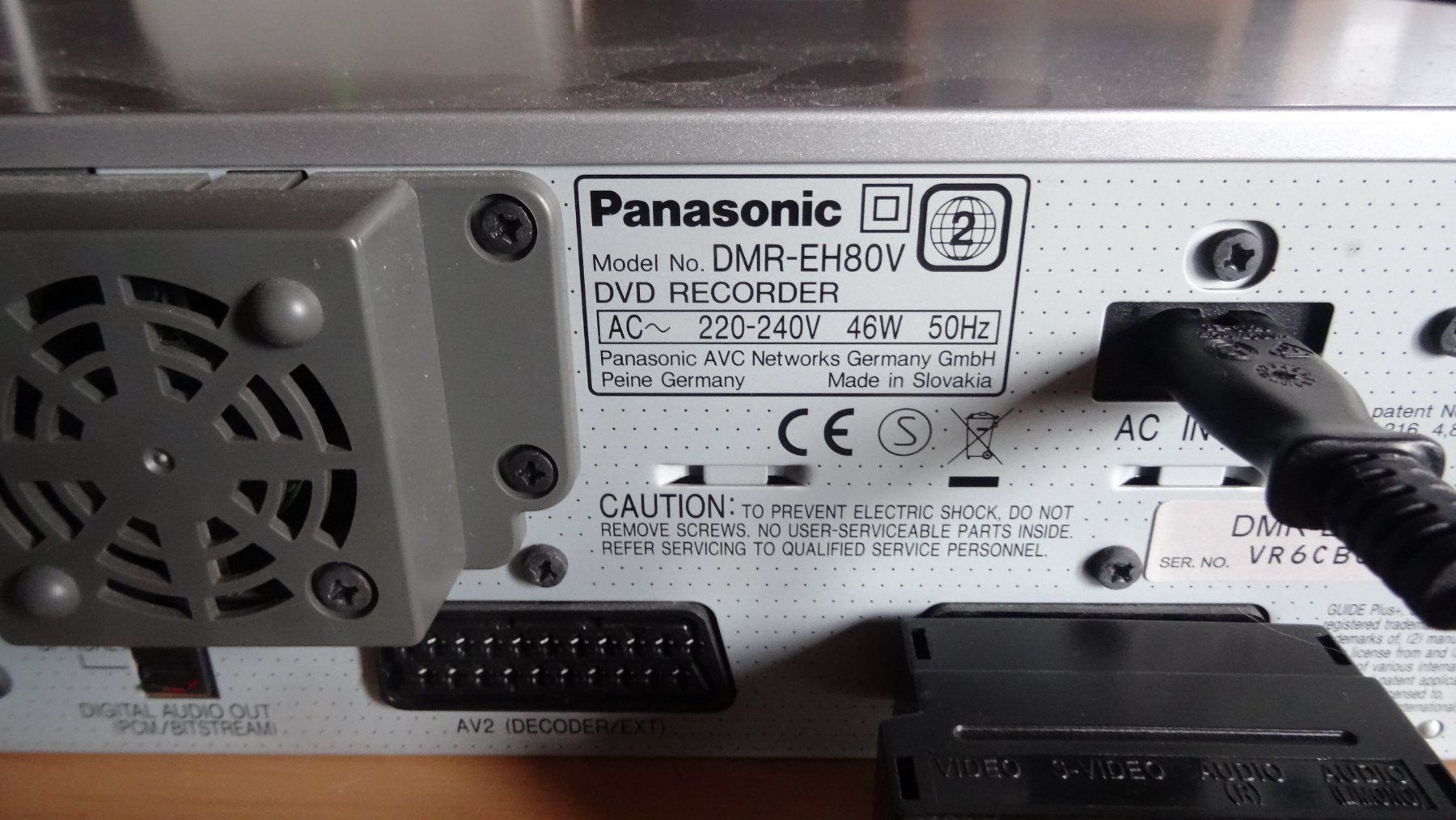 Panasonic Registratori: Panasonic DMR-EH80V – Usato da Siebnen venduto da Gimmisun 1