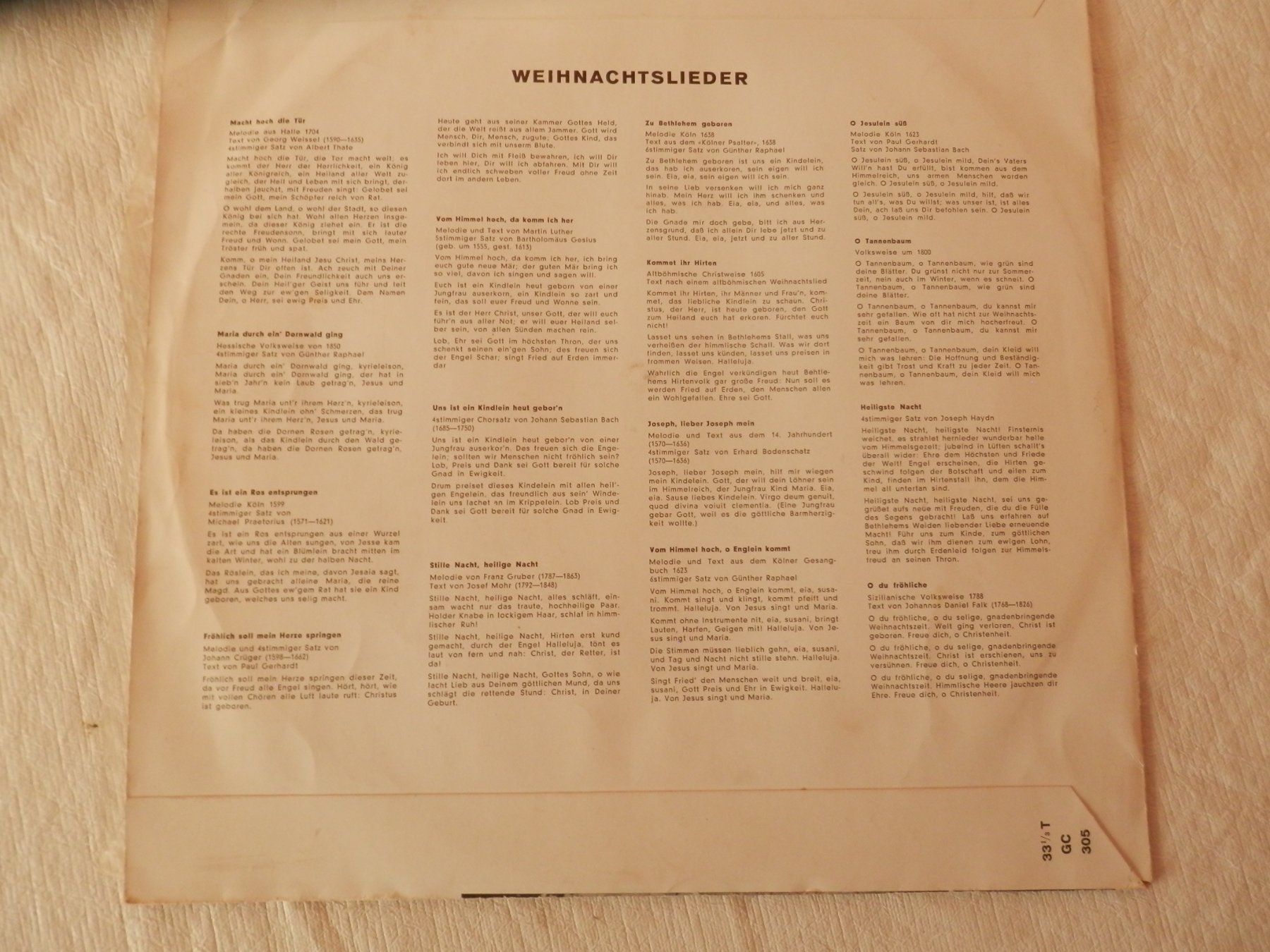 Vinyles: LP Langspielplatte Weihnachtslieder mit Texten – D'occasion à Weiach par weiach81 1