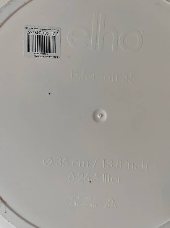 Vasi per fiori: Blumentopf Pflanztopf elho b. for soft 35cm weiss – Usato da Winterthur venduto da pabe91 3