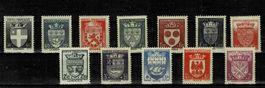 France 1942 - Armoiries des villes - Nos 553 - 564 **