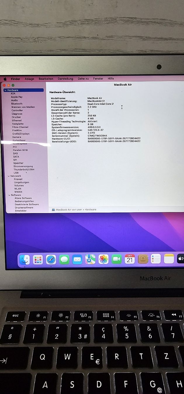 Apple Notebook: MacBook Air – Usato da Worblaufen venduto da Ermeio62 3