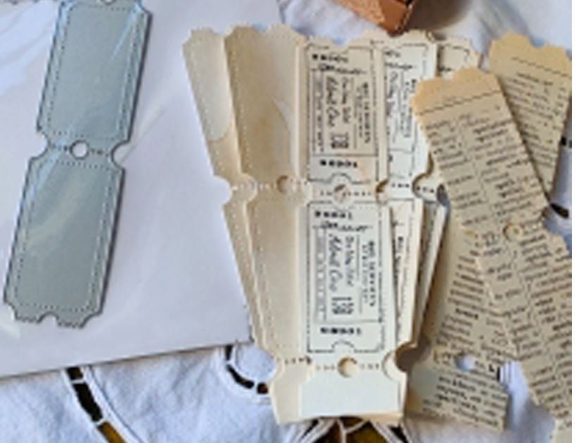 Sciablone: Neues Stanzschablonenset Tickets / Label – Nuovo e nell'imballaggio originale da Effretikon venduto da wenuss 1