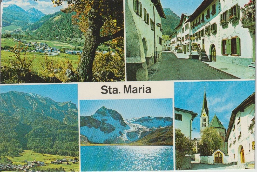 Cartoline postali: P 93 Santa Maria, 1970 – Usato da Freienbach venduto da Bhaltis