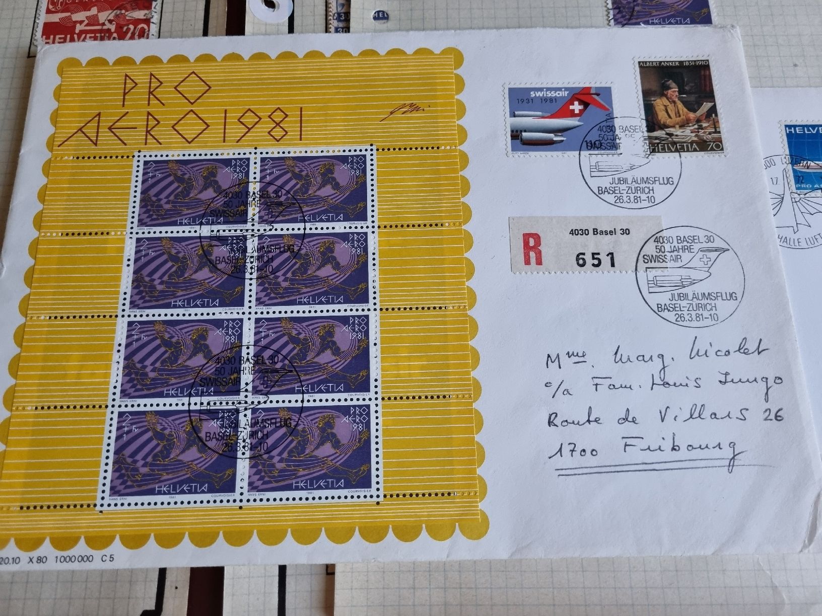 Tutti i francobolli: Flugostsammlung Schweiz - mit besseren  - ab 1.- – Usato da Heimenschwand venduto da rog_p7h9 7