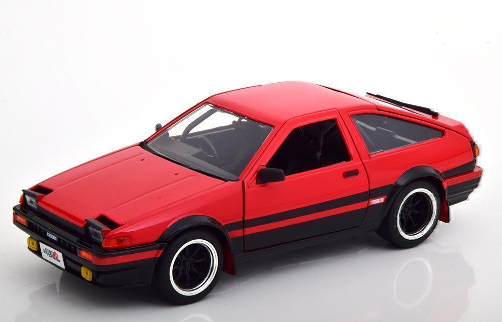1/24 toyota trueno ae86 glossy white jdm tuners 1986