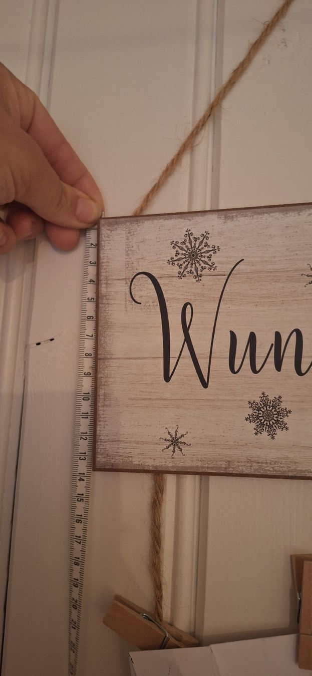 Migros Tutte le decorazioni: Dekoschild Wunschzettel mit Schneeflocken, rustikal – Nuovo (secondo la descrizione) da Matten b. Interl venduto da Daeni_2000 1
