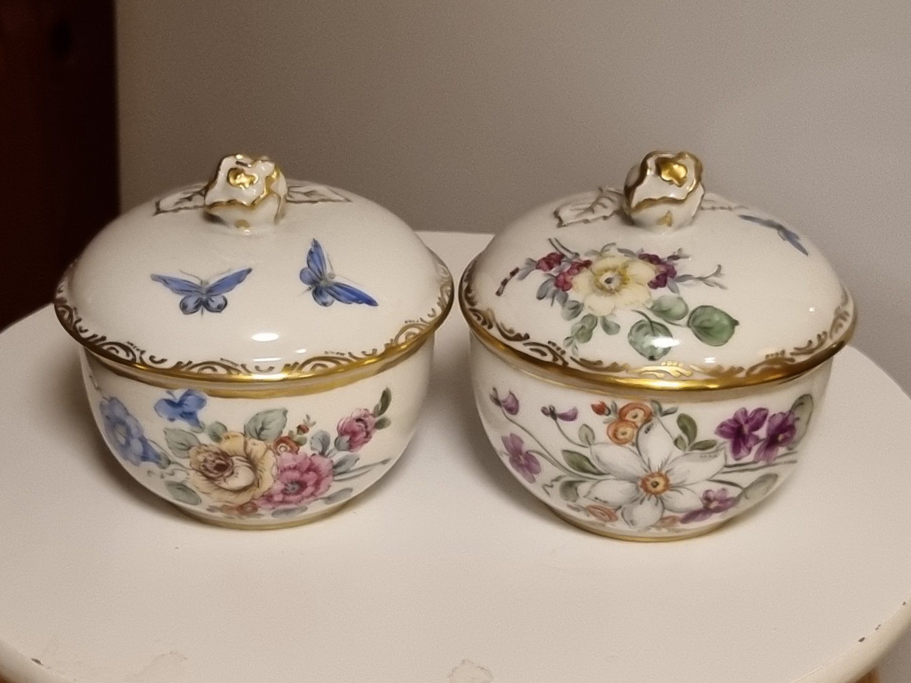 Fürstenberg Set di piatti: Fürstenberg Kaffeeservice handbemalt, datiert 1956 – Usato da Scharnachtal venduto da devin03 4