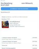 AnnenMayKantereit Zürich 26.09.2026 2x Premium Seats