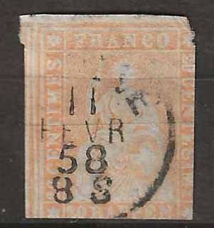 Tutti i francobolli: CH025d - Strubel 25d obl. 1858 – Usato da Trélex venduto da Phil_Albert