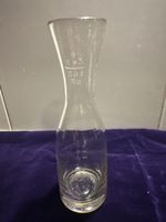 Antike Wein-Karaffe 1932 + Nw3, 3dl. 20 cm, Glas klar