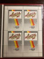 Timbres bloc de 4 expo philatélie Geneve 1990 + petit livret