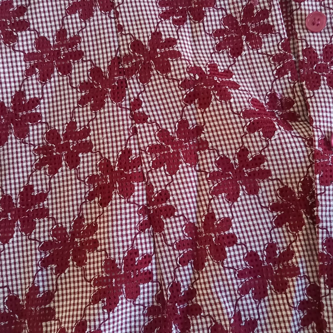 Camicette: elegante Bluse bordeaux mit Blumen Gr 40 – Usato da Brüttisellen venduto da kikaninchen79 3