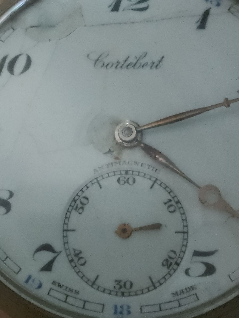 Cortébert Orologi: Cortebert Antik 48 mm läuft super  – Usato da Agno venduto da sam2608 3