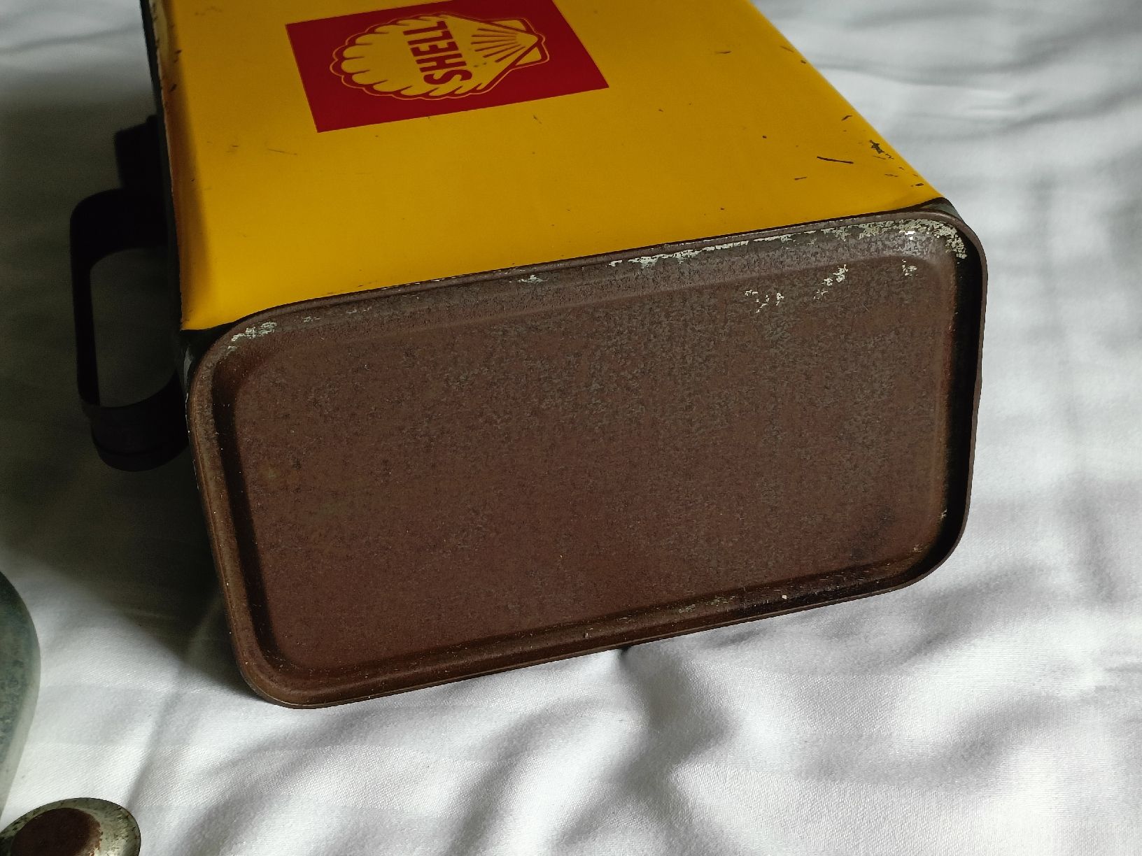 Shell Insegne: Alter Original Shell Kanister mit Einfüllstutzen – Usato da Brugg AG venduto da Ente015 5