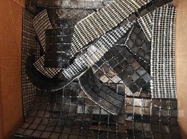 SICIS Mosaikfliesen schwarz Reststücke 