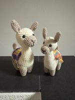 Handgemachte Häkel Lamas, 2er Set
