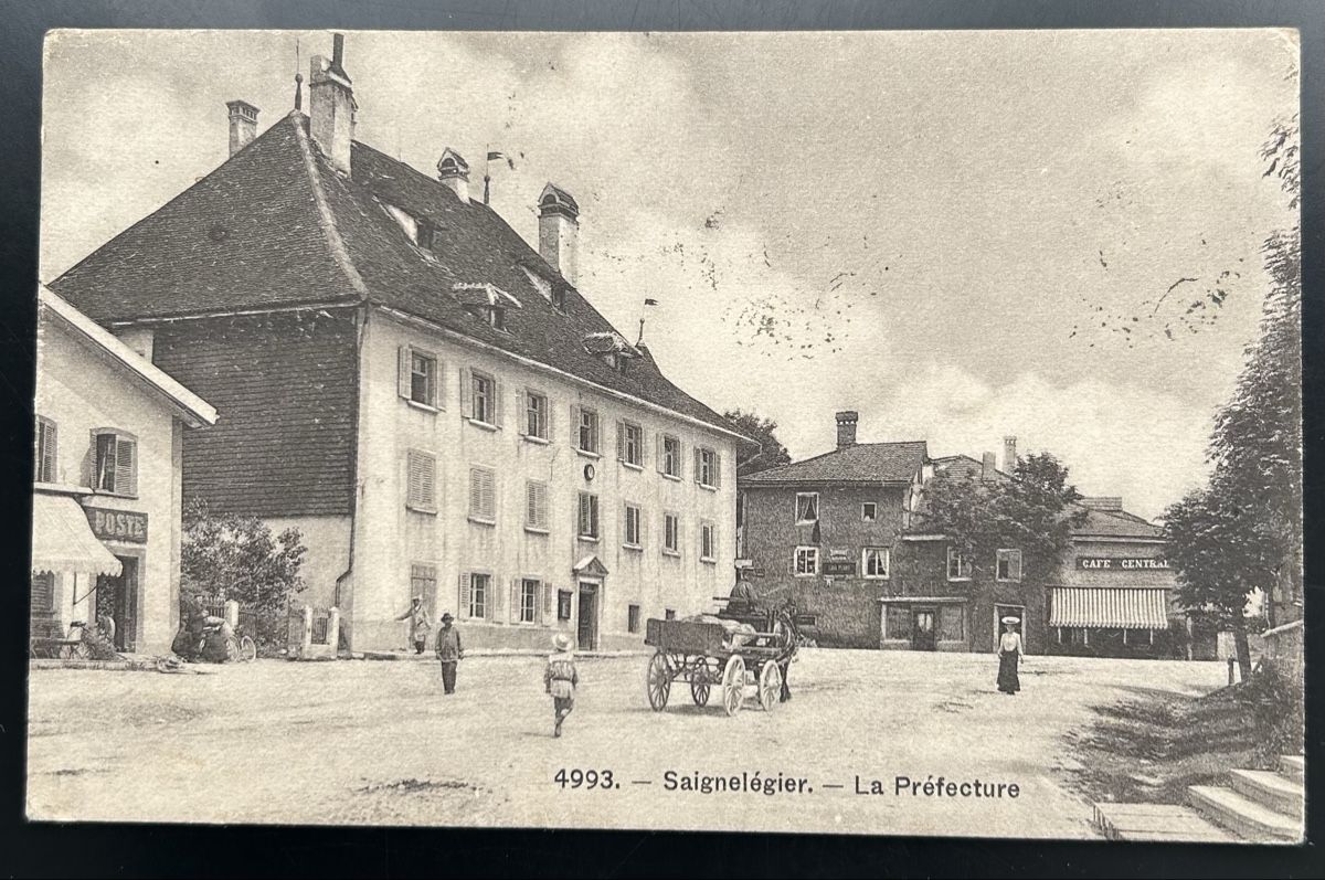 Cartoline postali: Saignelegier La Prefecture – Usato da Horw venduto da Tellbub