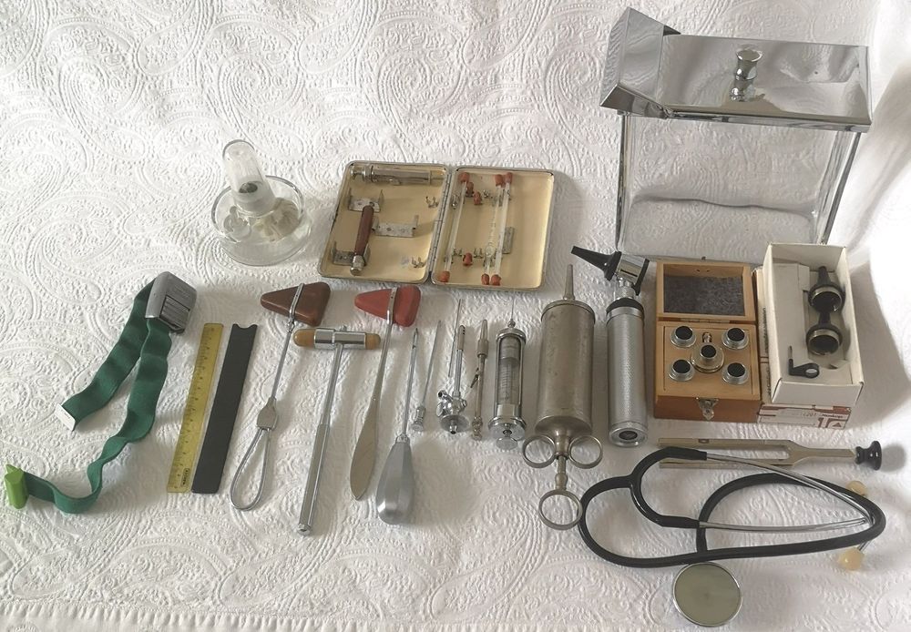 Otoskop Ophthalmoskop Diagnose Set Mundspiegel HNO