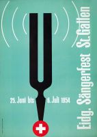 Eidg. Sängerfest St. Gallen 1954 Plakat