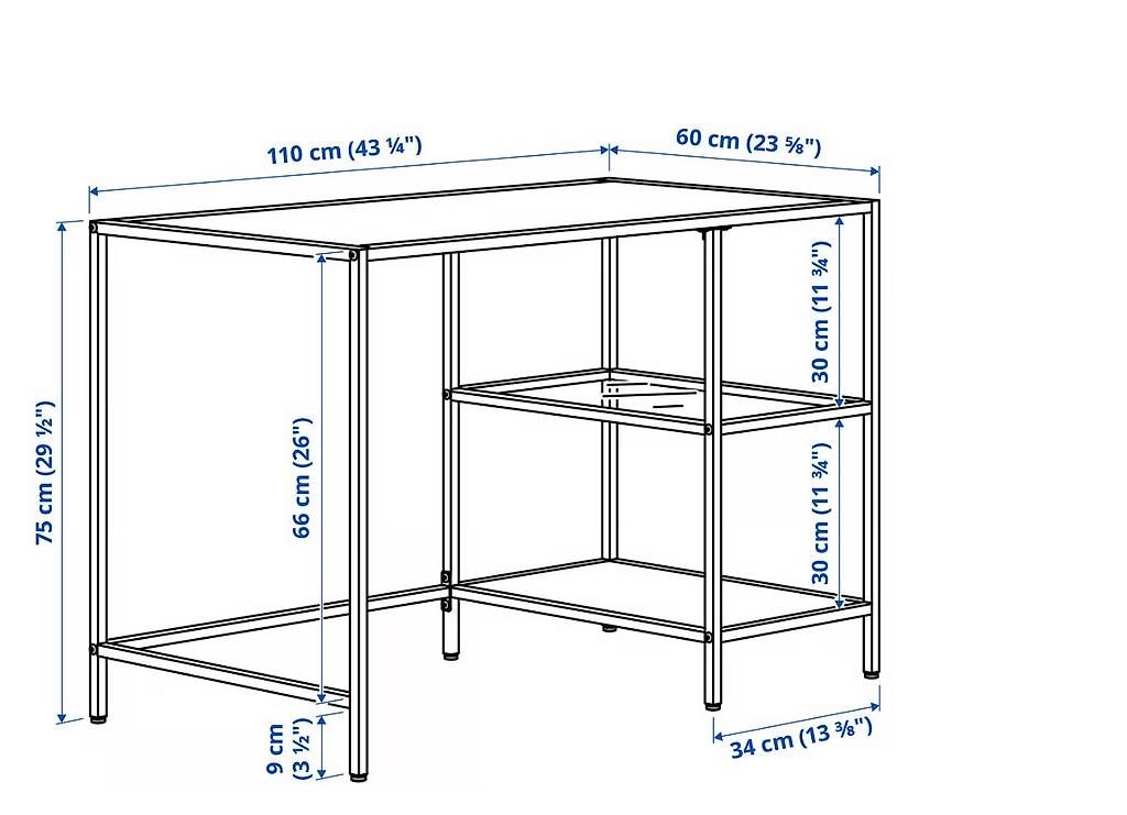 Ikea Scrivanie: Ikea VITTSJÖ Schreibtisch – Usato da Wolhusen venduto da SCR255 3