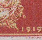 Alle Briefmarken: Variété 144 cocarde à l'arrière – Gebraucht aus Boécourt von Denteles66 1