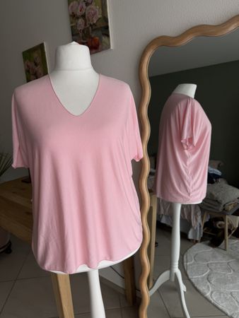Rosa Feinstrick Oberteil / Shirt