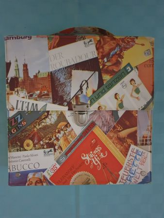 alte Tasche für Single Schallplatten