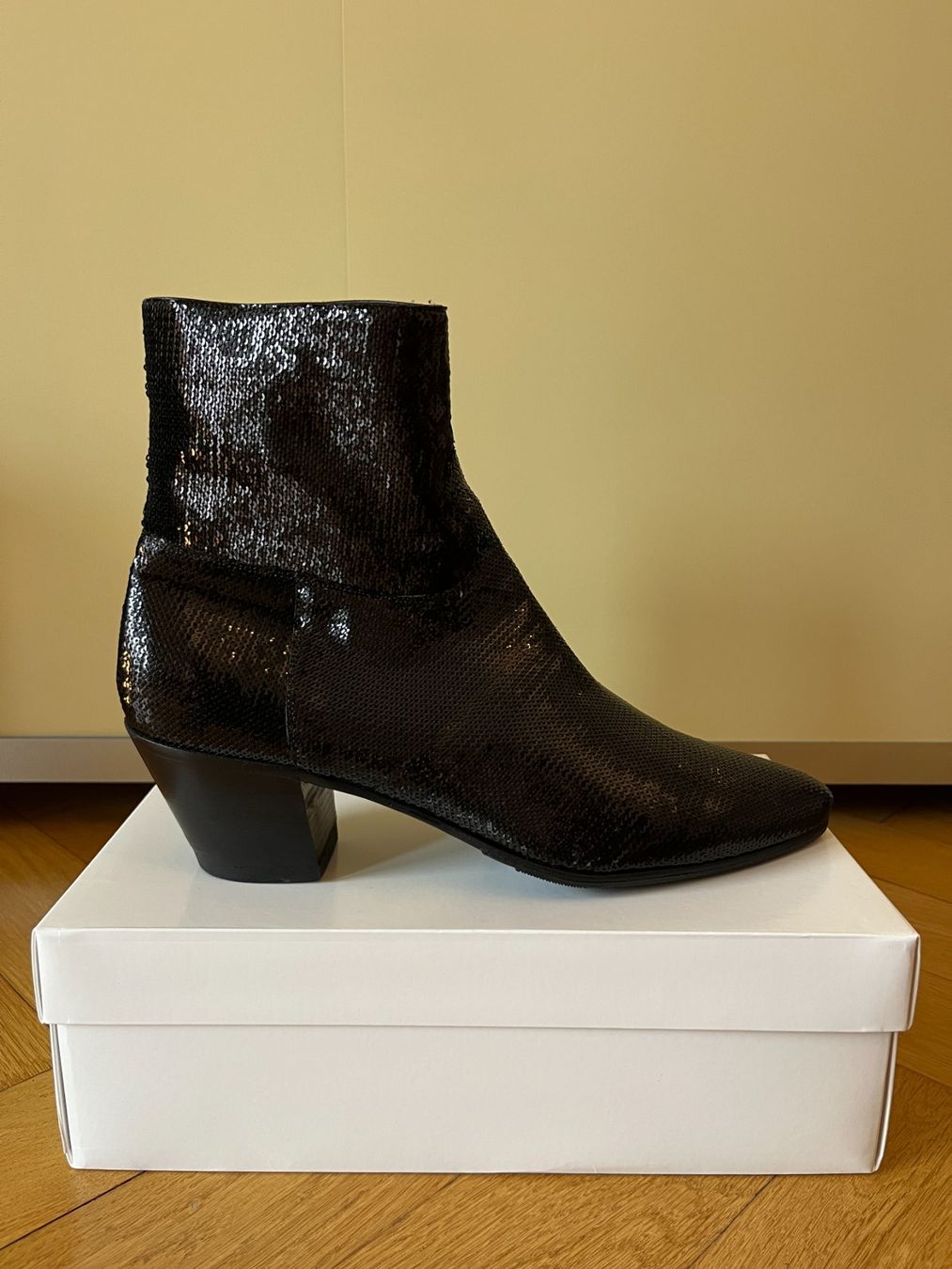 Celine Scarpe da uomo: Celine Sequin Jacno Boots - Rare! – Nuovo (secondo la descrizione) da Zürich venduto da Ankawhi