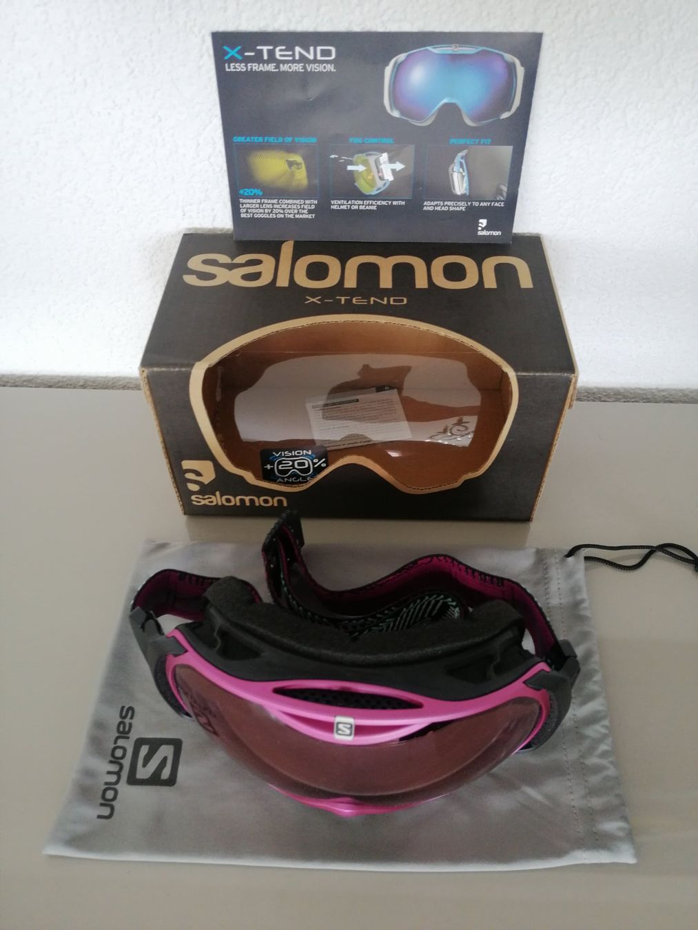 Salomon Occhiali & Lenti: Salomon Skibrille Rosa – Nuovo e nell'imballaggio originale da Mosnang venduto da creativist 2