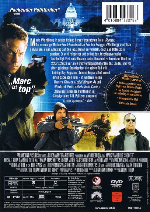 Tutti i DVDs: Shooter (Mark Wahlberg) – Nuovo (secondo la descrizione) da Volketswil venduto da Fraese1 1