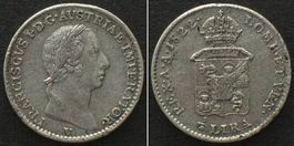 LOMBARDO-VENETO 1/4 Lira 1822 V FRANCESCO I d'ASBURGO argent