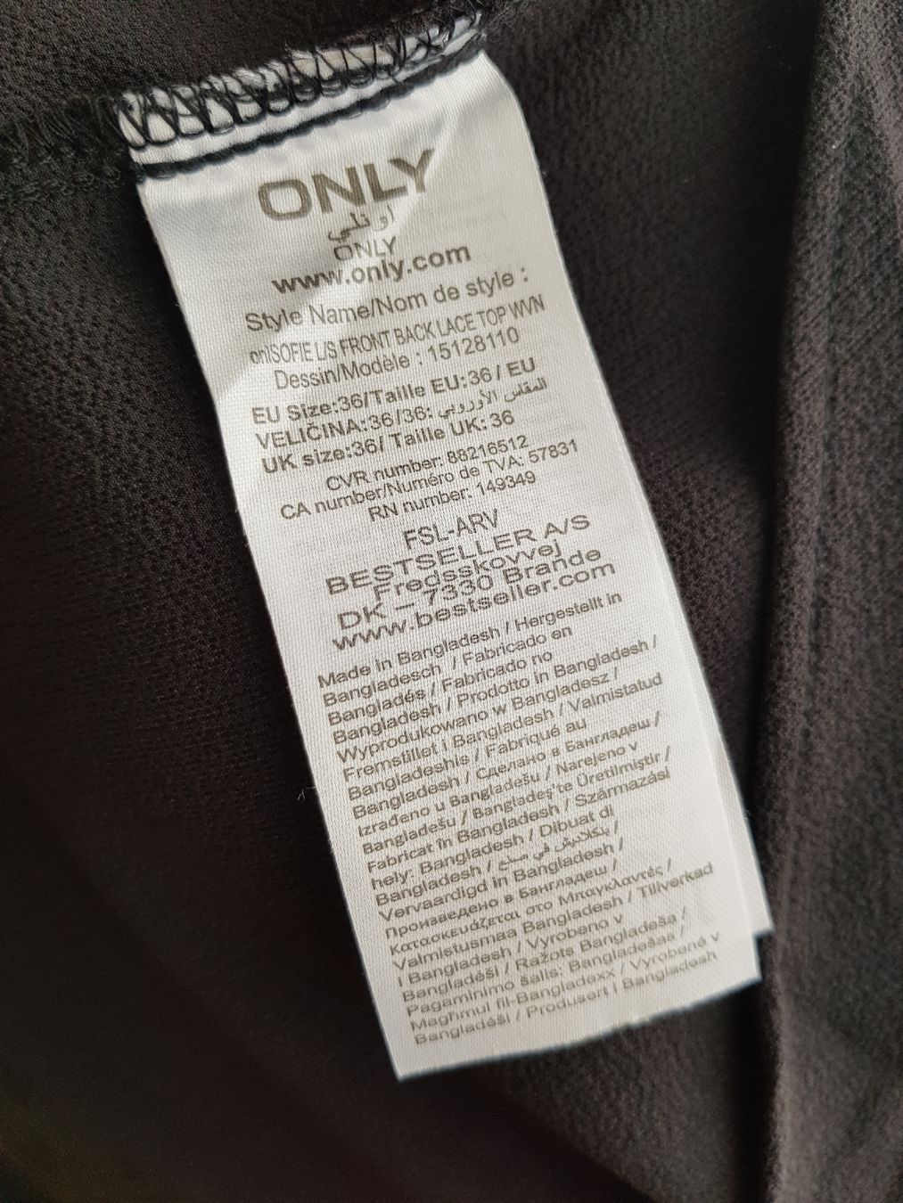 Only Blusen: ONLY Bluse, Schwarz, Gr. 36, mit Spitze, Top Zustand! – Neu (gemäss Beschreibung) aus Nendeln von Zopfie_ 7