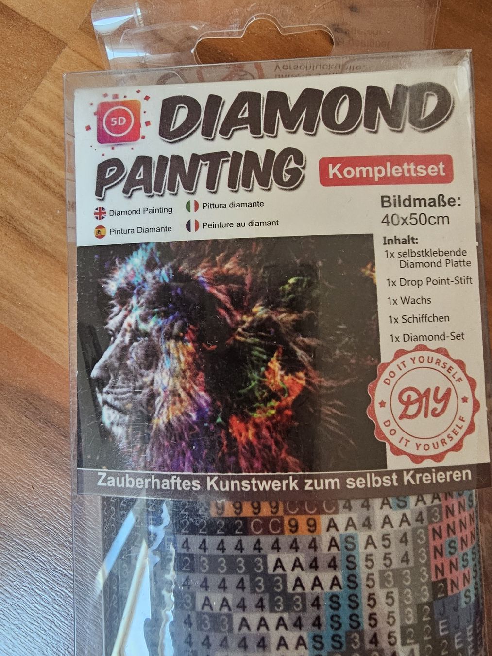 Kit bricolage: Diamond Painting Löwe – Usato da Gossau SG venduto da lexa7219
