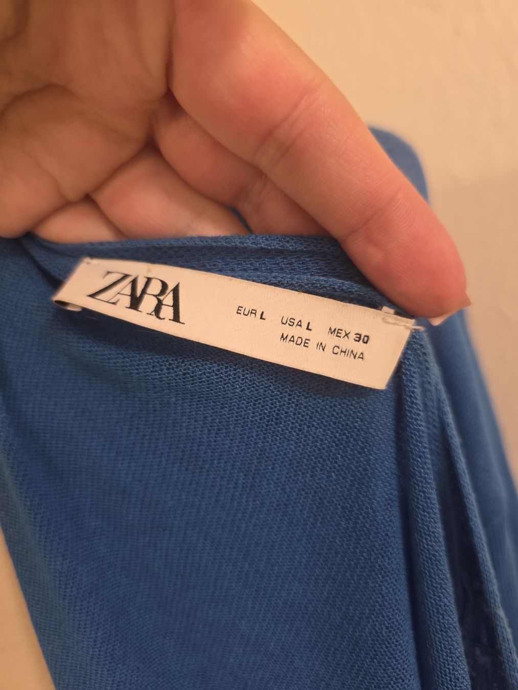 Zara Gilet & Giacche senza maniche: Jacquette Zara bleue - taille L  – Usato da Perly venduto da dayna_46 3
