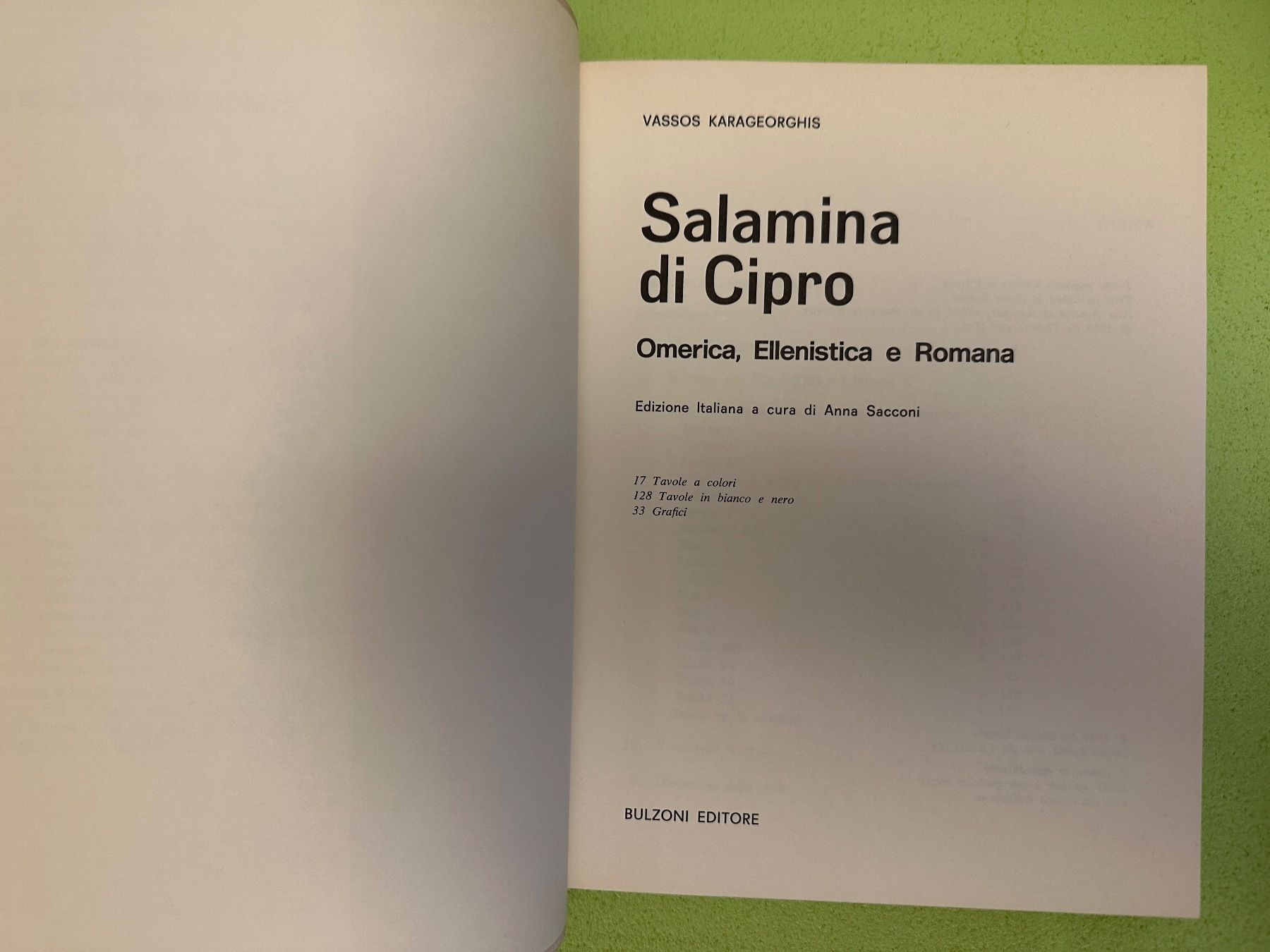 Libri: Vassos Karageorghis: Salamina di Cipro. – Usato da Zürich venduto da allp 1