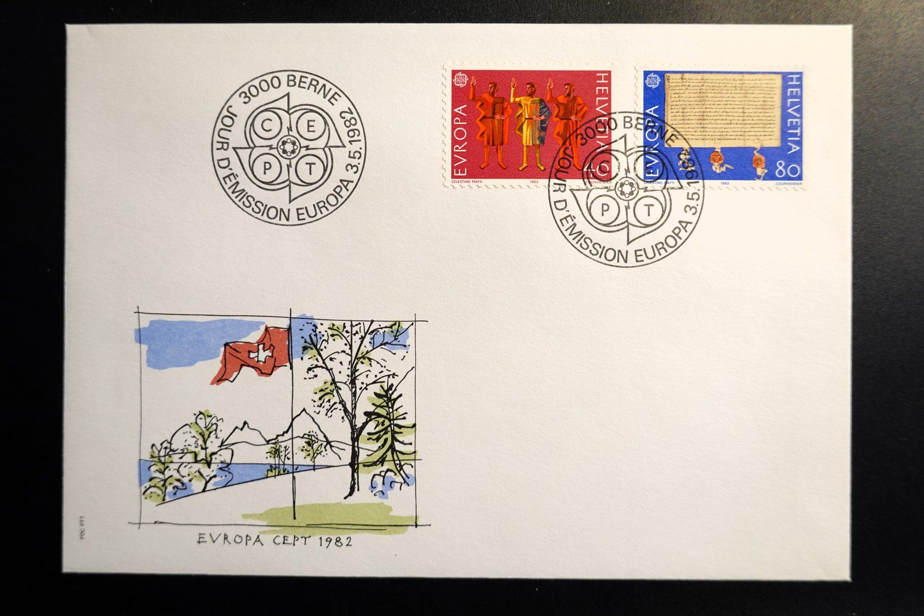 Tutti i francobolli: 1982 FDC Europamarken – Nuovo (secondo la descrizione) da Mettmenstetten venduto da Sutasso