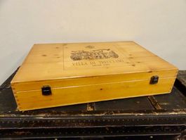 Weinkiste VILLA DI TRECCIANO Koffer Sperrholz